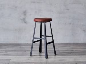 French Style Furniture PU Leather Bar Stool