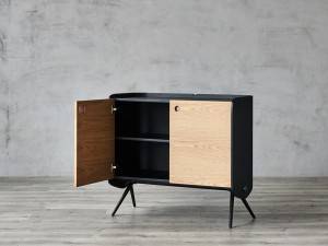 Mueble de TV moderno de madera con cajón