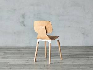 French Oak Wood Dining Chairs