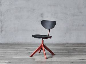 Cadira giratòria ajustable de disseny de fusta de restaurant