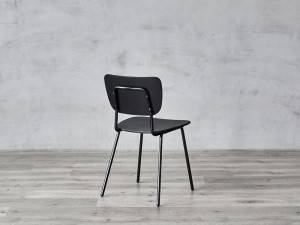 Современный обеденный стул из стали и полидерева
