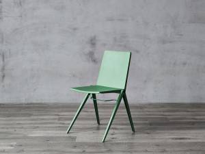Stalowe krzesło do jadalni na zewnątrz lub wewnątrz