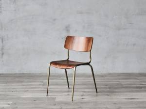 Yemazuvano Metal Dining Chair ine Plywood Seat