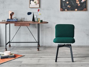 Cadeira de comedor de tecido moderno de deseño novo de alta calidade