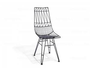 Vintage Jadalnia Krzesło Z Metalowymi Nogami