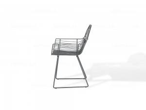 Metal Outdoor Chair Para sa Coffee Shop