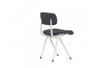 Cadeira de comedor de metal de alta calidade con tecido