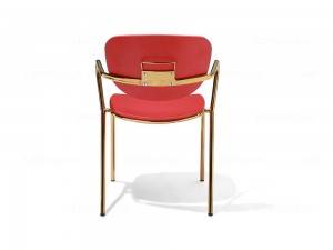 Růžové zlato židle s překližkovým polštářem