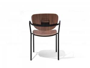 Cadeiras de jantar de madeira de nogueira para restaurante