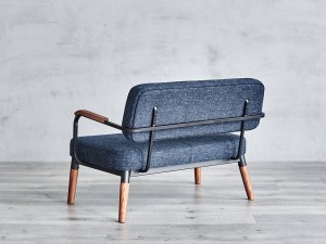 2 Kursi Sofa Linen Negara Prancis