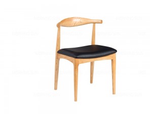 I-Restaurant Wood Design Dining Chair ene-Upholstered