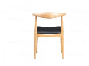 Blagovaonska stolica za restoran s tapeciranim drvenim dizajnom