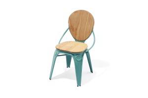 Chaise vintage en bois de restaurant d'usine de la Chine