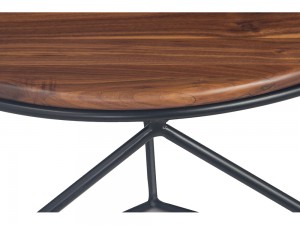 סלון משפחתי שולחן קפה עליון מעץ