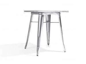 Klassik dizayndagi kvadrat metall stol