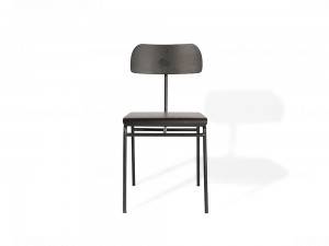 Fashion Home Metal Dining Chair Uban sa Polywood