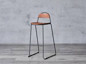 Cadeira de bar de madeira de novo deseño de moda