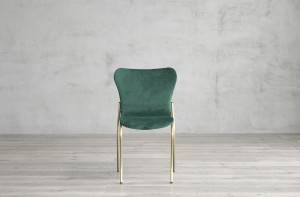 Modern Cafe Lounge Dining Chair With Metal Legs