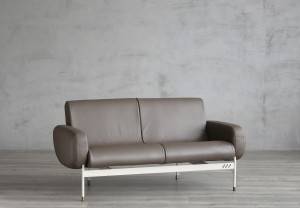Canapé en cuir de style européen simple de meubles contemporains