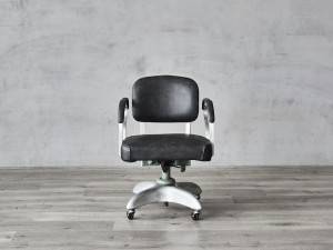 Aluminum Office Chair na may upholstered na likod at upuan