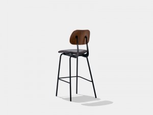 Топові дизайнерські меблі барні стільці для кафе зі спинкою