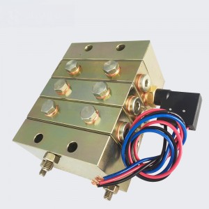 HANDE 2000 Type 0.16-1.12ml/cyc ყვითელი თუთიის პროგრესული დისტრიბუტორი სისტემები საზომი მოწყობილობები გამოყენება საპოხი სისტემისთვის
