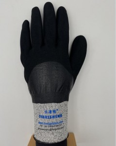 DMDQ408 Cut Level F Nitrile Double Coated Oil Resistant Glove