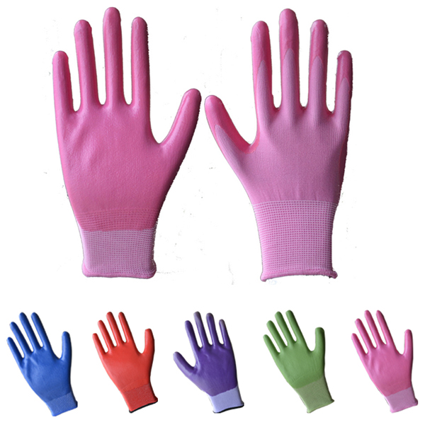 Nitrile Coated Excellent abrasion and grip in wet and light oil condition Garden Working Gloves