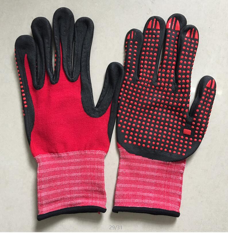 Good Quality Sandy Nitrile Coated Glove -
 ITEM NO. DQ708BD-red – Handprotect