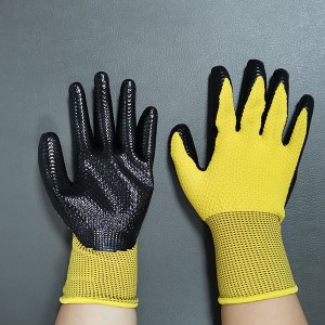 Anti-slip Nitrile Smooth Safety Gloves