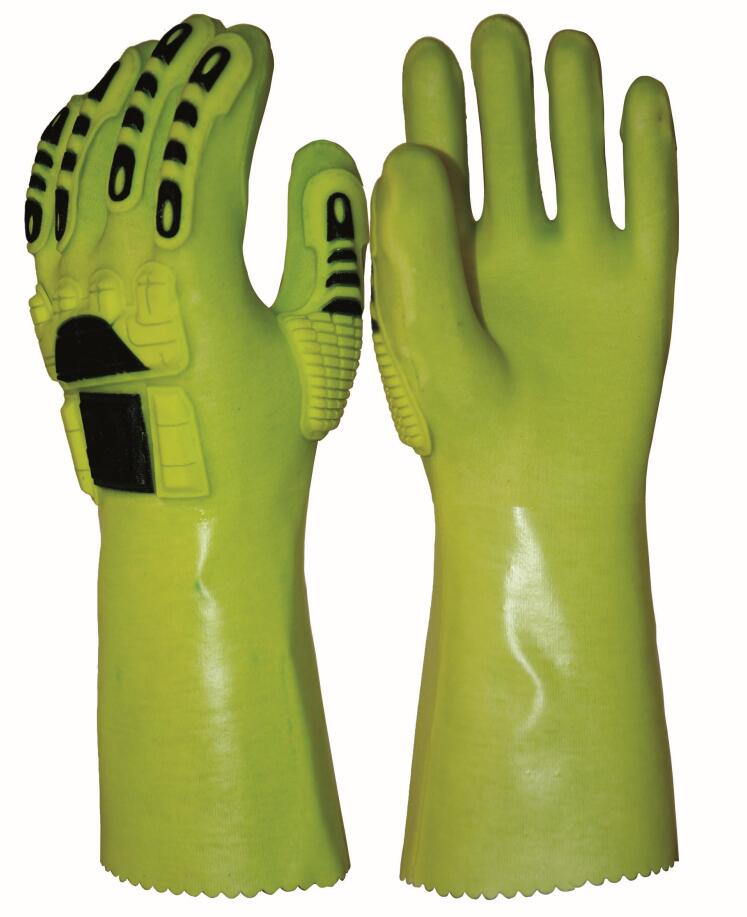 PVC Mechanical gloves Chemical Resistant Anti-Impact Glove