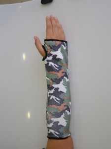 SLSM102 Outdoor Camouflage Werkveiligheid Armbeschermer Mouw Anti-snijbeschermhoes