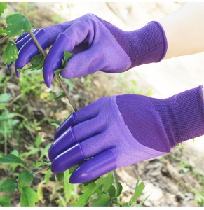 մեծածախ ABS Women Անջրանցիկ շնչառական Genie Claws Garden Glove for Gardening Digging LA708-claws