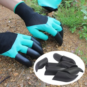 մեծածախ ABS Women Անջրանցիկ շնչառական Genie Claws Garden Glove for Gardening Digging LA708-claws