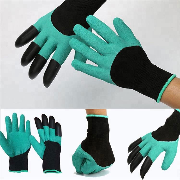 China wholesale ABS Women Waterproof Breathable Genie Claws Garden Glove  for Gardening Digging LA708-claws factory and manufacturers
