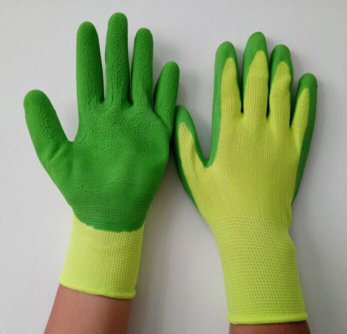 13G Latex Foam Plam Coated Puncture Resistant Garden Gloves