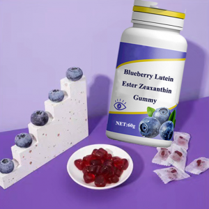 ការការពារភ្នែក Blueberry Lutein Ester Zeaxanthin Gummy OEM សម្រាប់កុមារ និងមនុស្សពេញវ័យ