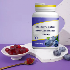 Ögonskydd Blueberry Lutein Ester Zeaxanthin Gummy OEM för barn och vuxna