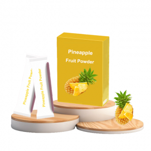Naturlig fruktpulver Bulk OEM Private Label Organisk ananaspulver