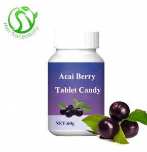 OEM Acai Berry Tablet Candy for Dietary Fruit and Vegetable Fiber