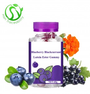 Blueberry Blackcurrant Lutein Ester Gummy OEM for Protecting Eyes