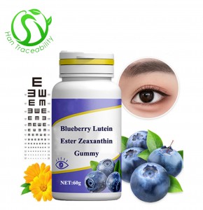 Eye Protection Blueberry Lutein Ester Zeaxanthin Gummy OEM for Children and Adults