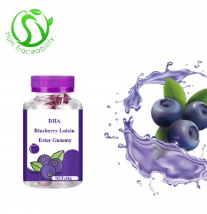 Chinese Manufacturer OEM DHA Blueberry Lutein Ester Gummy Care of Eyes for Children and Adults