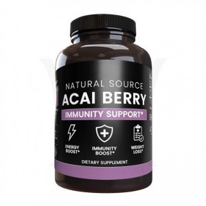 OEM/ODM Herbal Supplement Cognitive Enhancer Energy Booster Immune Support Acai Berry Capsules