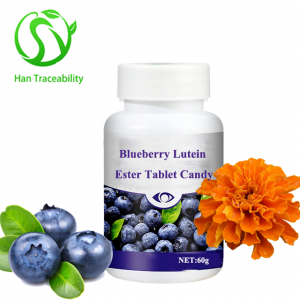 OEM Blueberry Lutein Ester Tablet Candy Care of Eyes երեխաների և դեռահասների համար