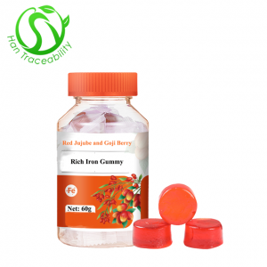 Chinese Manufacture OEM Red Jujube and Goji Berry Rich Iron Gummy for Children Pregnant Female and  the Elderly