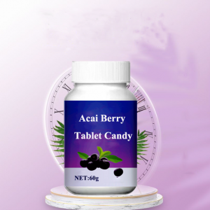 OEM Açaí Berry Tablet Candy para frutas dietéticas e fibras vegetais