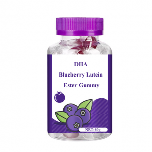 Manifattur Ċiniż OEM DHA Blueberry Lutein Ester Gummy Kura tal-Għajnejn għat-Tfal u l-Adulti