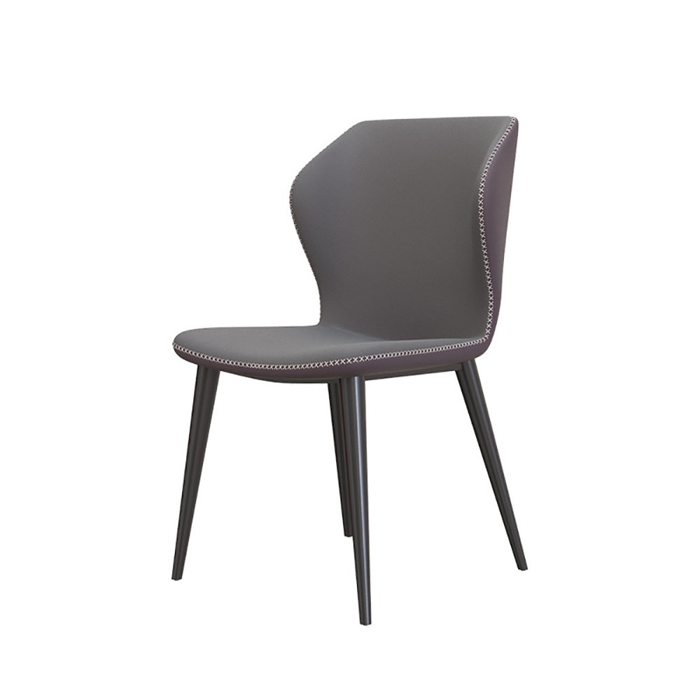 Modern Famous French Designers Faux PU Leather Dining Chair