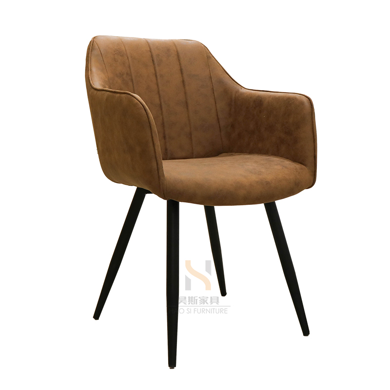 Metal Legs Factory Direct Sales Simple Assembly Modern Home Furniture Fabric Pu leather Chairs Dining Chairs